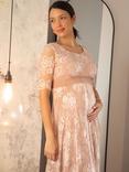 Tiffany Rose Esther Lace Maternity & Nursing Dress, Blush