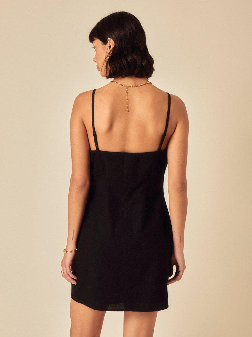 Product image 6 of 6, which shows Nobody's Child Palma Mini Dress, Black, 18