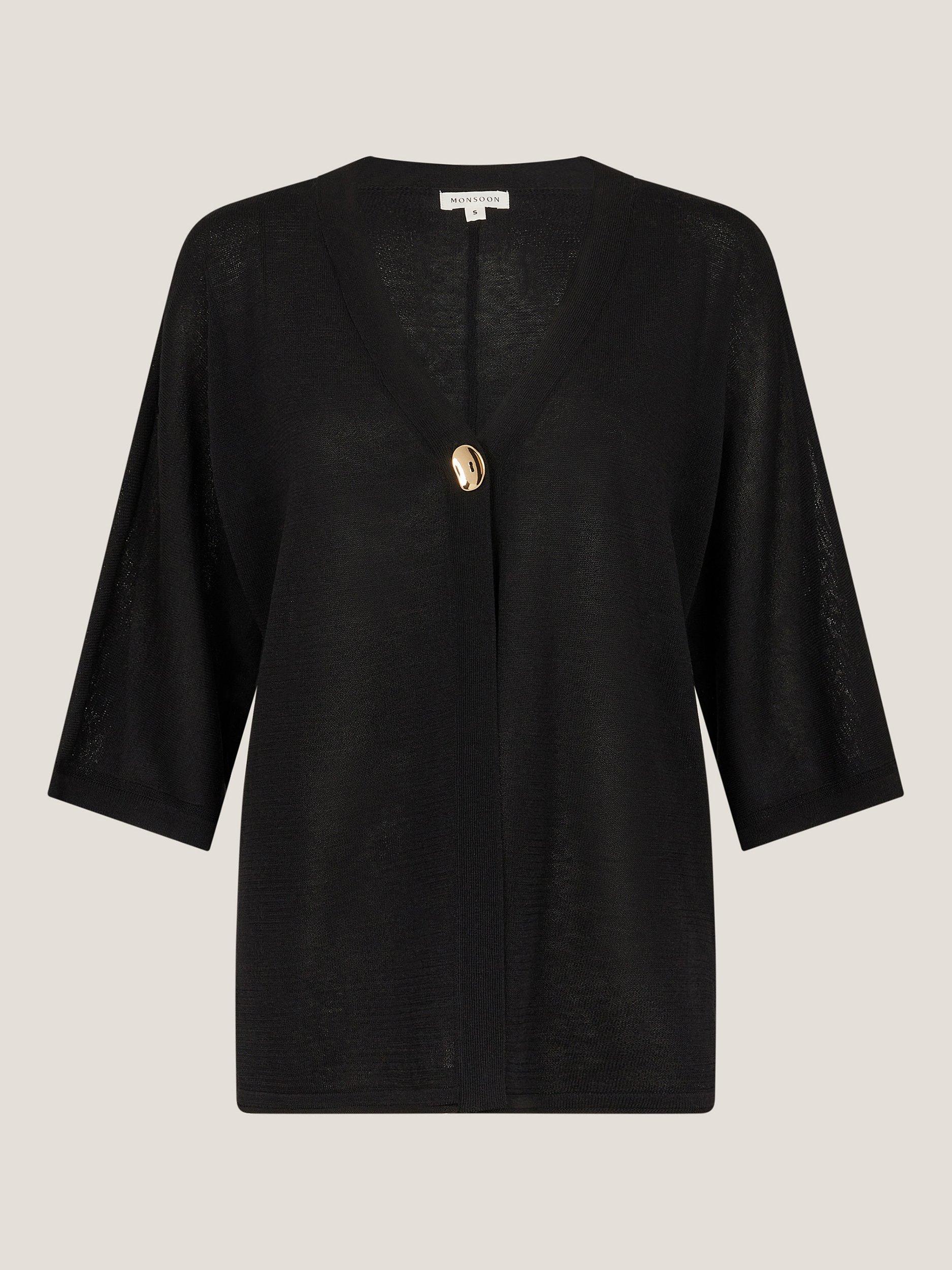 Product image 4 of 5, which shows Monsoon Beth Cardigan, Black, M