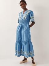 【海外限定】Hobbsワンピース☆Harriet Puff Sleeve Midi Dress, HOBBS Harriet Puff Sleeve Midi Dress | endource