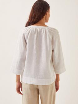 Monsoon Rosa Linen Blouse - view 2, White