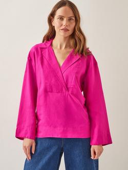 Monsoon Tulip Collar Top, Pink, Pink