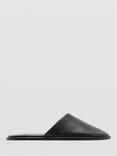 Mango Gavilan Leather Slip-On Mules