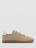 Mango Soler Suede Trainers, Pastel Brown