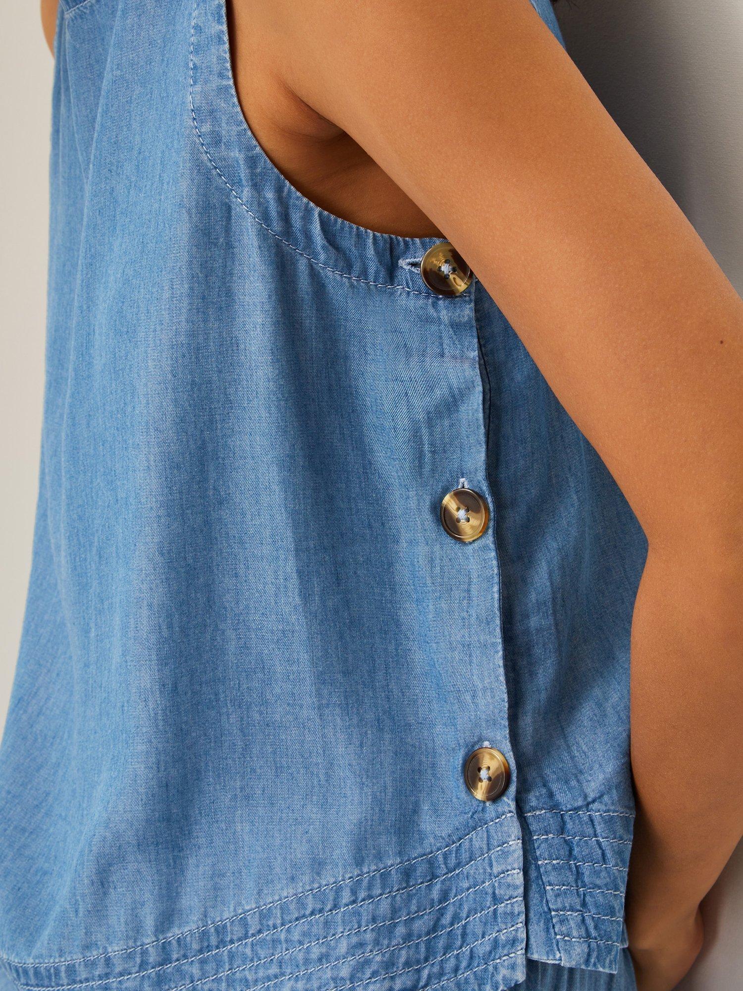 Product image 5 of 5, which shows Monsoon Nyla Tank Top, Blue, S