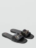 Mango Horse Slip On Leather Sandals