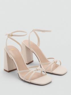 Mango Miri Block Heeled Sandals, Light Pastel Pink - view 2, Light Pastel Pink