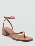 Mango Montse Strappy Heel Sandals, Camel