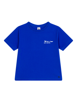 Petit Bateau Kids' Cotton Jersey Lightweight T-Shirt, Perse, Perse