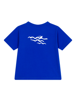 Petit Bateau Kids' Cotton Jersey Lightweight T-Shirt, Perse - view 2, Perse