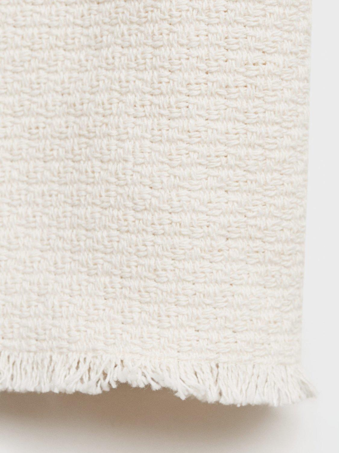 Product image 4 of 5, which shows Mango Kids' Nica Cotton Boxy Jacket, Natural White, 10 years