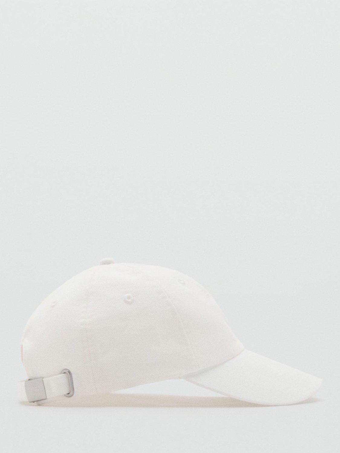 Mango Stone Cotton Baseball Cap, Cream