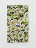 Mango Daisy Foulard Linen Blend Scarf, Green
