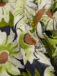 Mango Daisy Foulard Linen Blend Scarf, Green