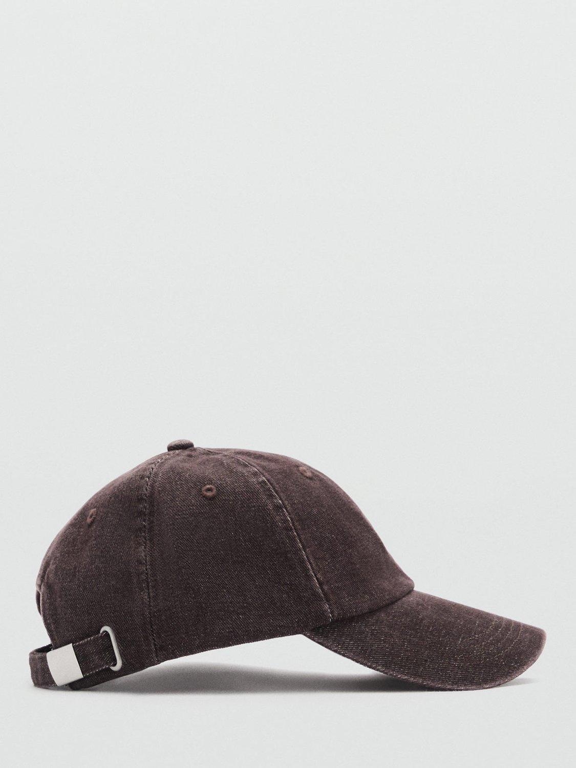 Mango Stone Cotton Baseball Cap, Dark Brown, One Size