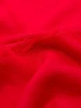 Mango Linen Blend Foulard Frayed Scarf, Red