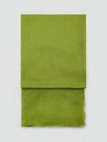 Mango Linen Blend Foulard Frayed Scarf, Green