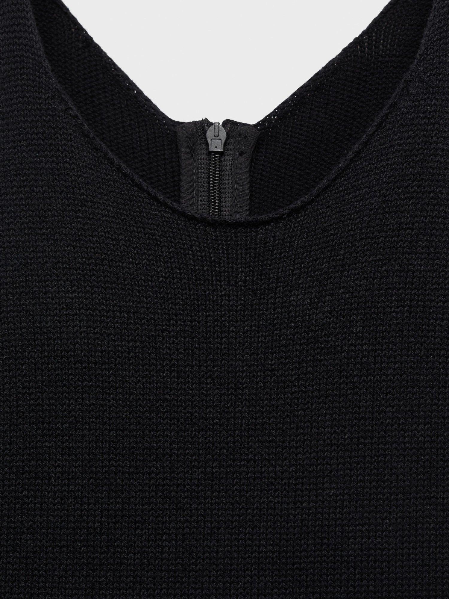 Product image 5 of 8, which shows Mango Singapur Sleeveless Wide Leg Jumpsuit, Black, M