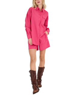 A-VIEW Agni Stripe Shorts, Pink, Pink