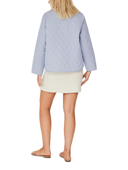 A-VIEW Kammy Quilted Jacket, Navy/Multi - view 2, Navy/Multi