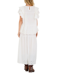 A-VIEW Abby Broderie Anglaise Maxi Skirt, White, White