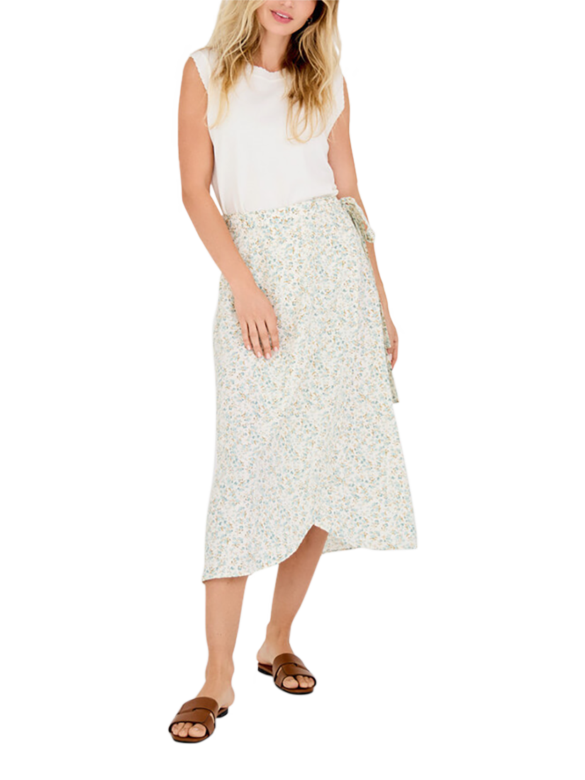 A-VIEW Peony Floral Wrap Skirt, Multi