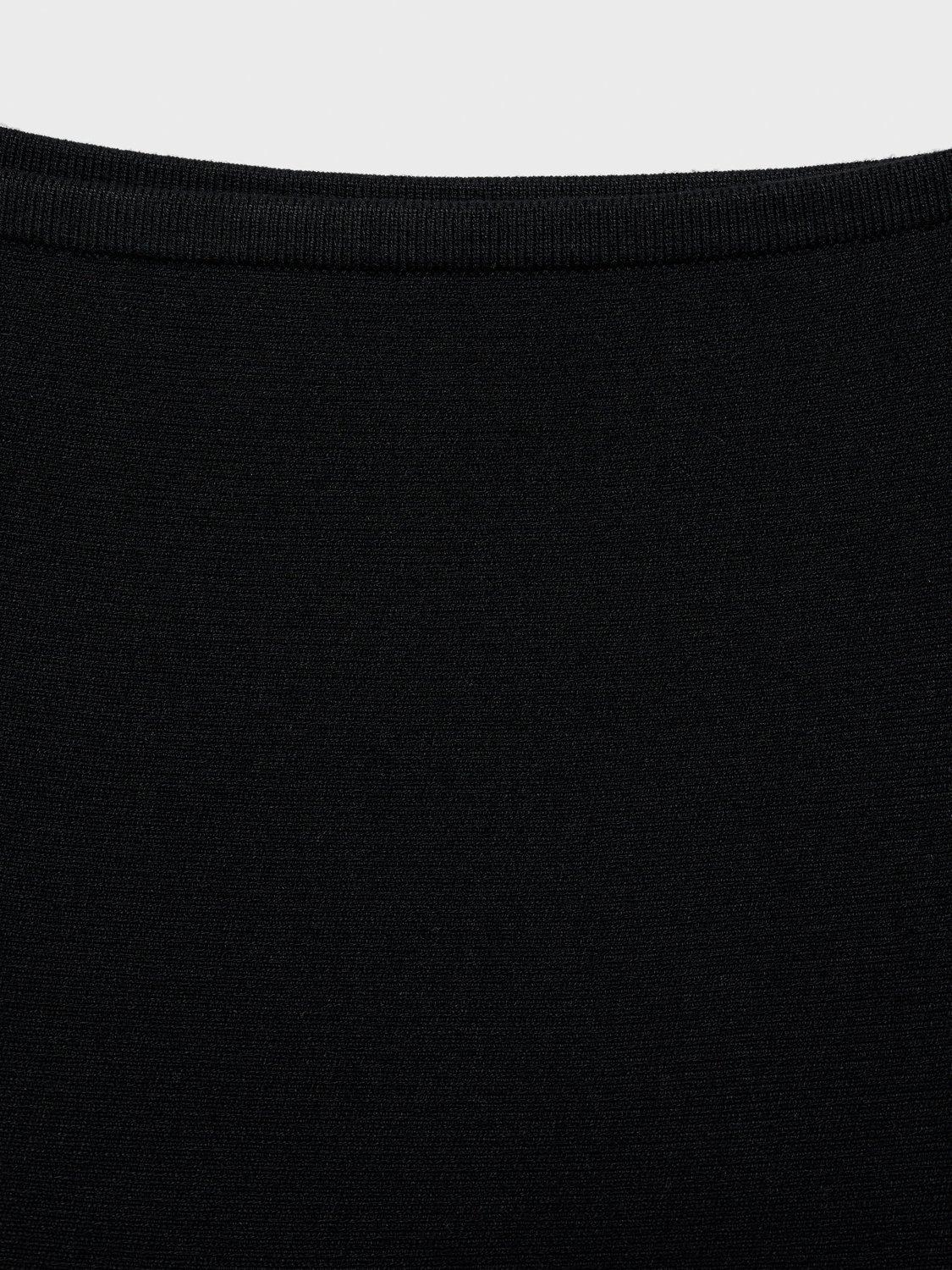 Product image 6 of 6, which shows Mango Pep Bandeau Peplum Top, Black, S
