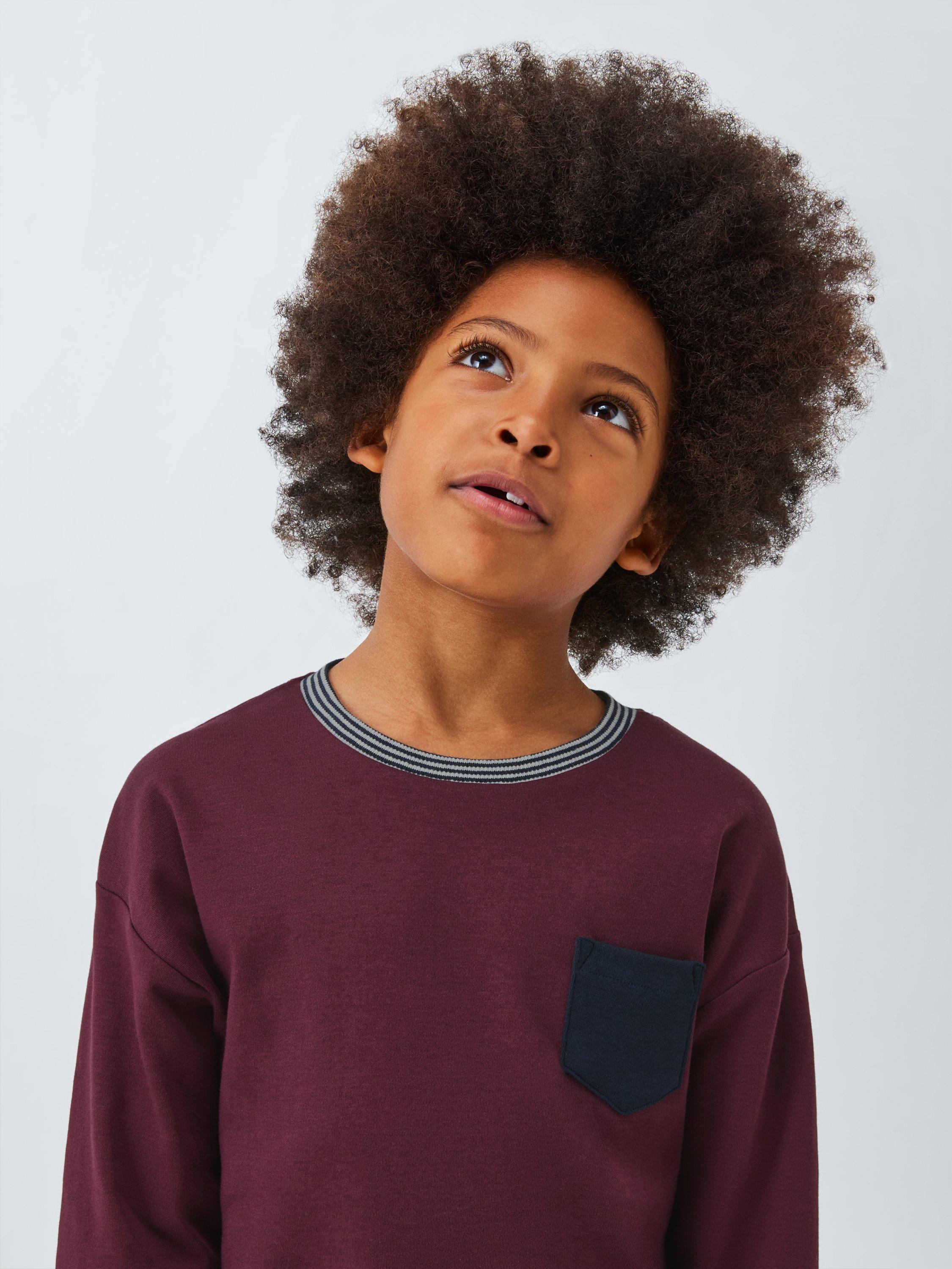 Product image 5 of 7, which shows John Lewis Kids' Stripe & Colourblock Pyjamas, Pack of 3, Multi, 12 years