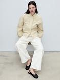 Mango Hawaii Quilted Jacket, Yellow