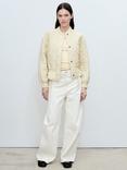 Mango Hawaii Quilted Jacket, Yellow