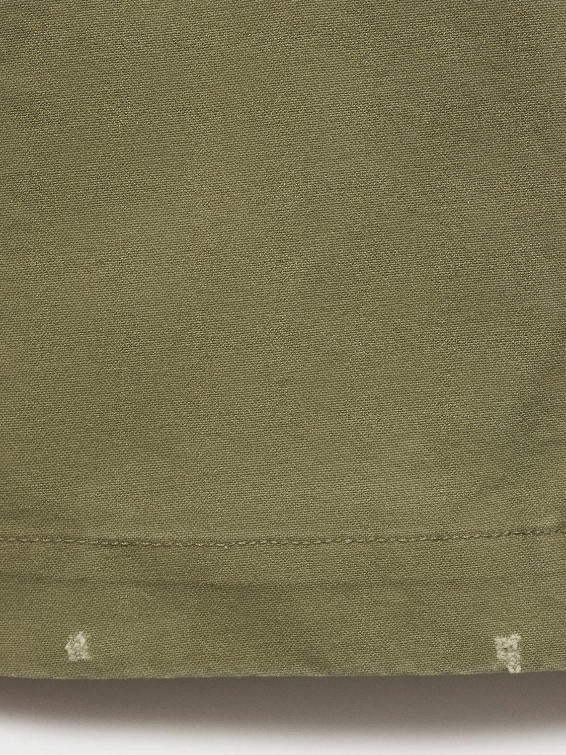 Product image 5 of 7, which shows Mango Sheila Faux Leather Collar Jacket, Khaki, L