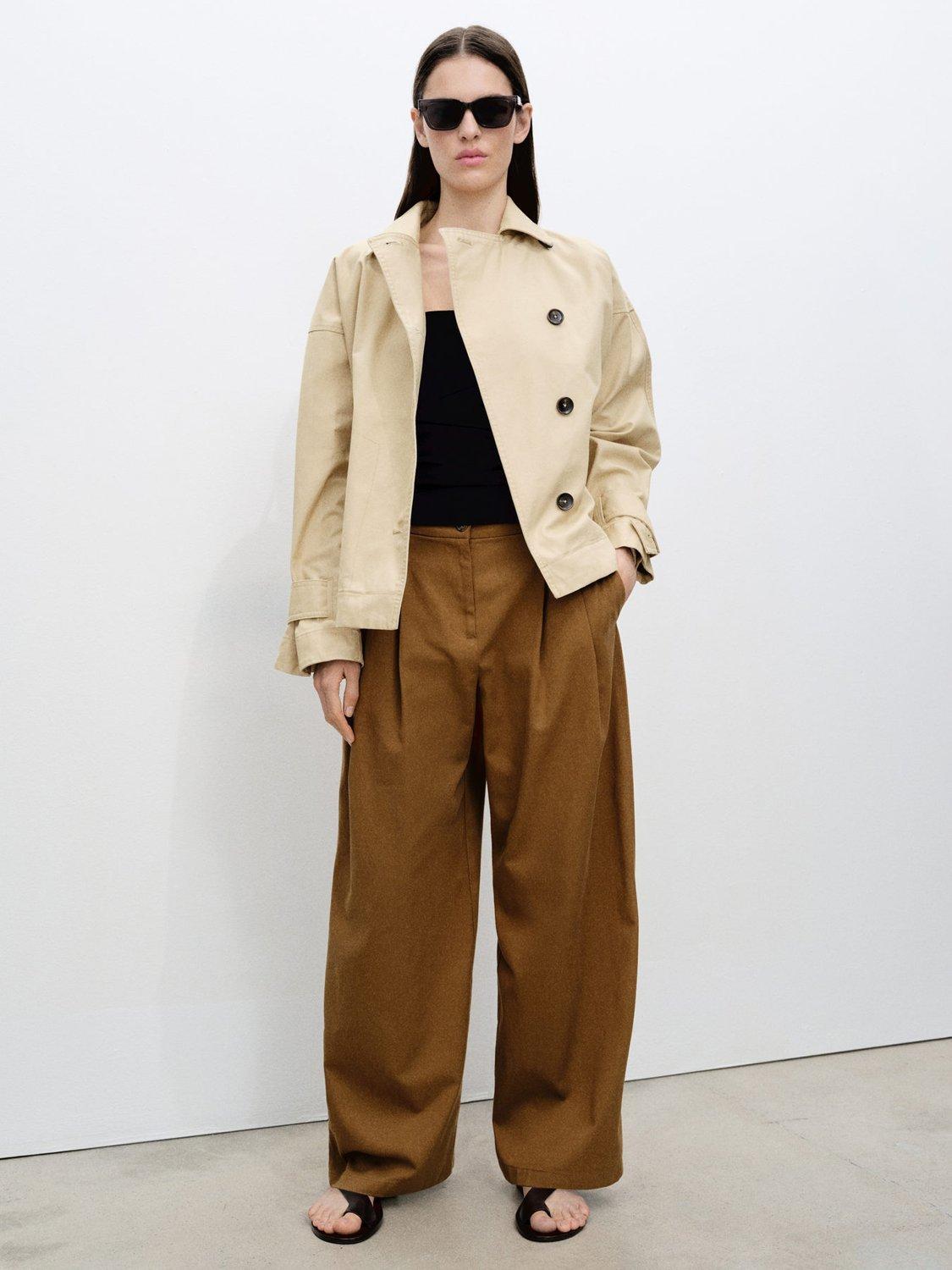 Product image 2 of 8, which shows Mango Kids' Julia Parka Jacket, Beige, L