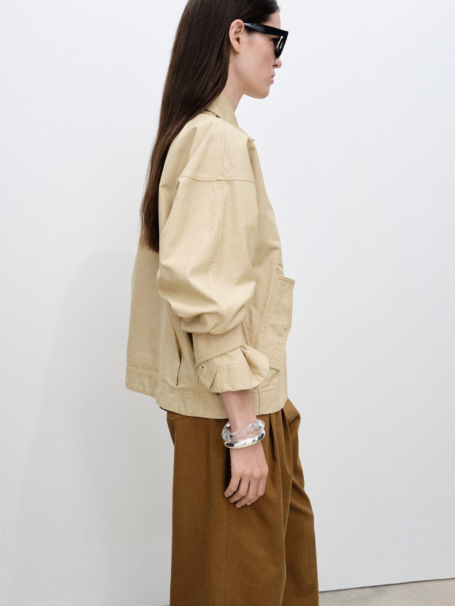 Product image 7 of 8, which shows Mango Kids' Julia Parka Jacket, Beige, L