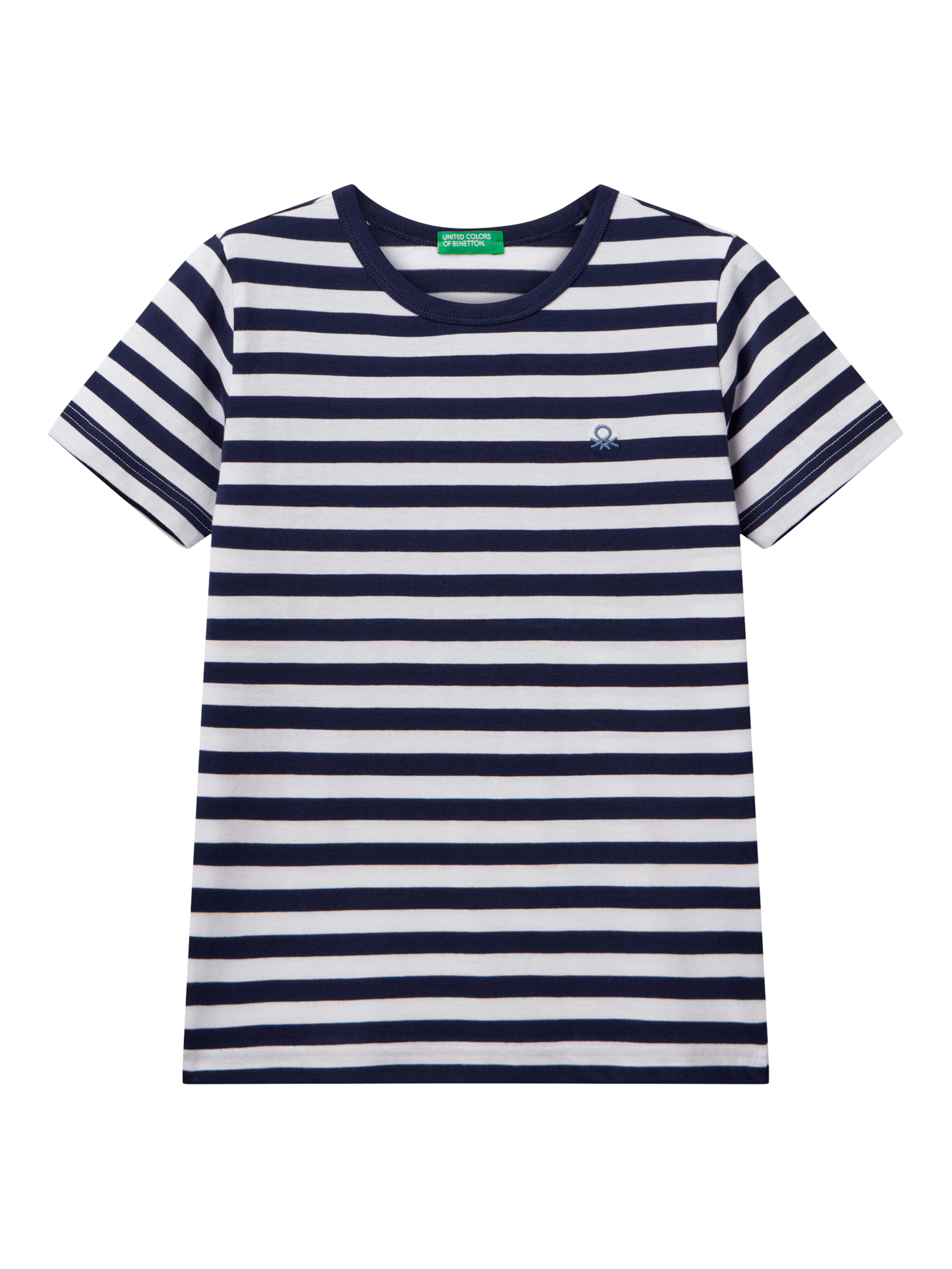 Benetton Kids' Stripe T-Shirt, Blue/Multi