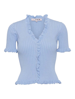 A-VIEW Fabia Knit Top, Light Blue