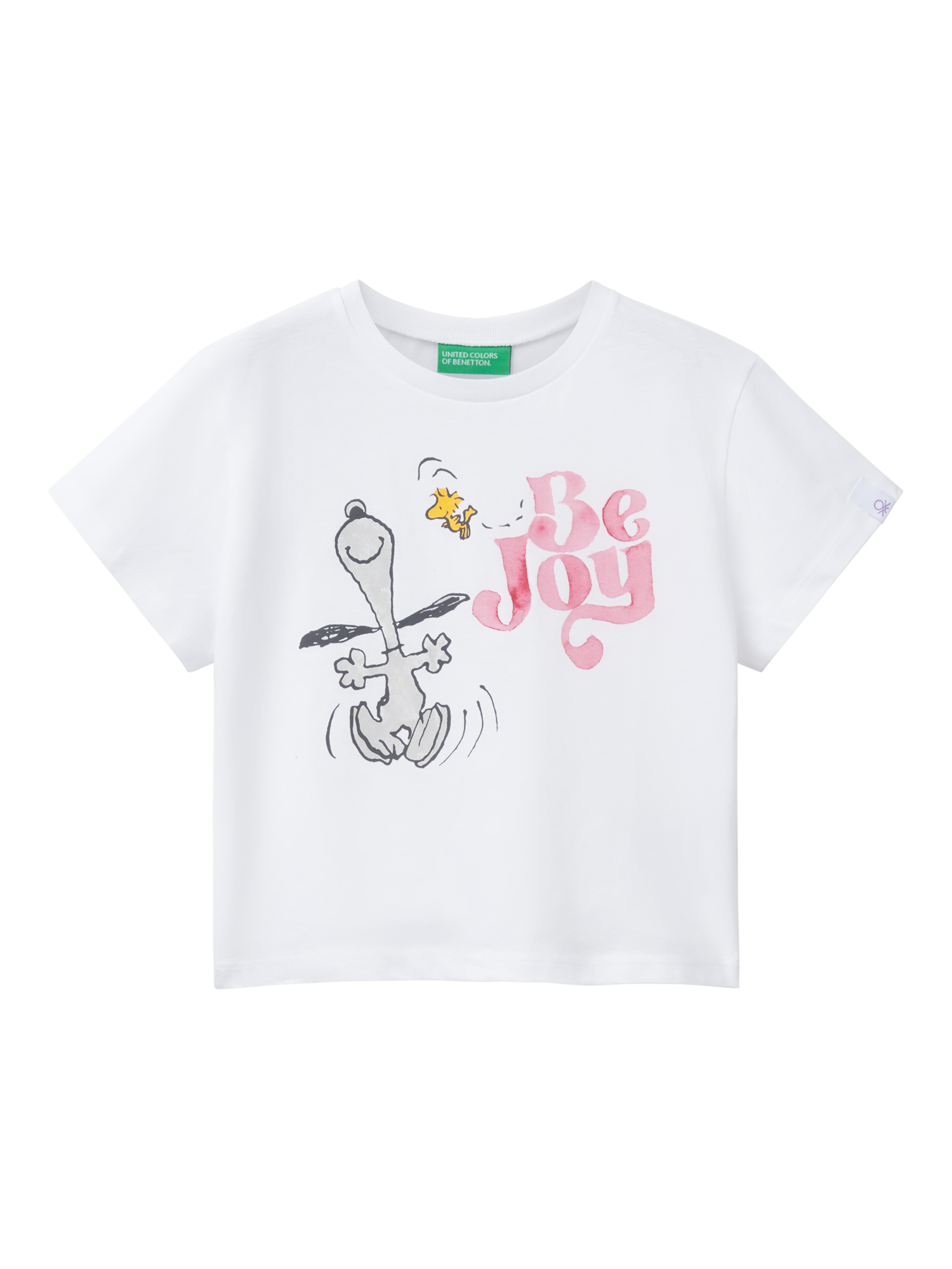 Benetton Kids' Snoopy T-Shirt, Optical White