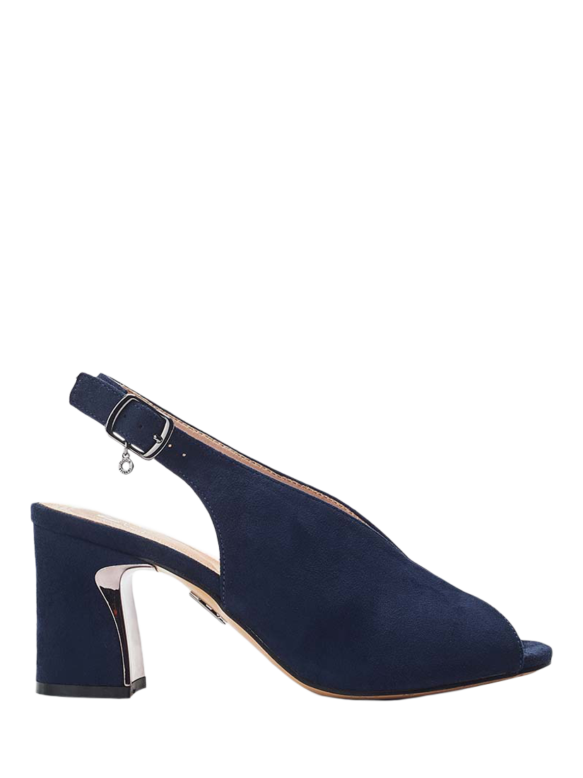 Moda in Pelle Love Block Heel Slingback Sandals, Navy