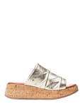 Moda in Pelle Kalimeres Leather Mule Sandals, Gold