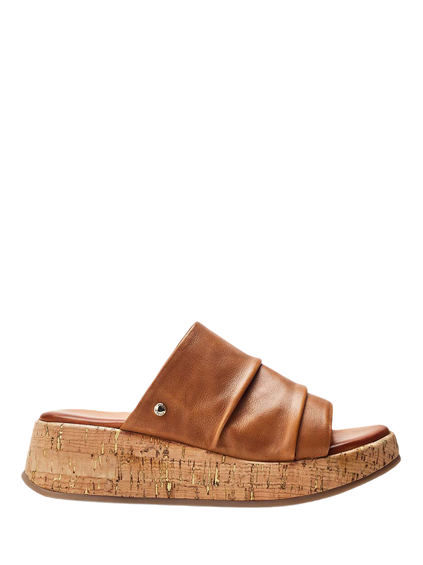 Product image 1 of 4, which shows Moda in Pelle Kalimeres Leather Mule Sandals, Tan, 3