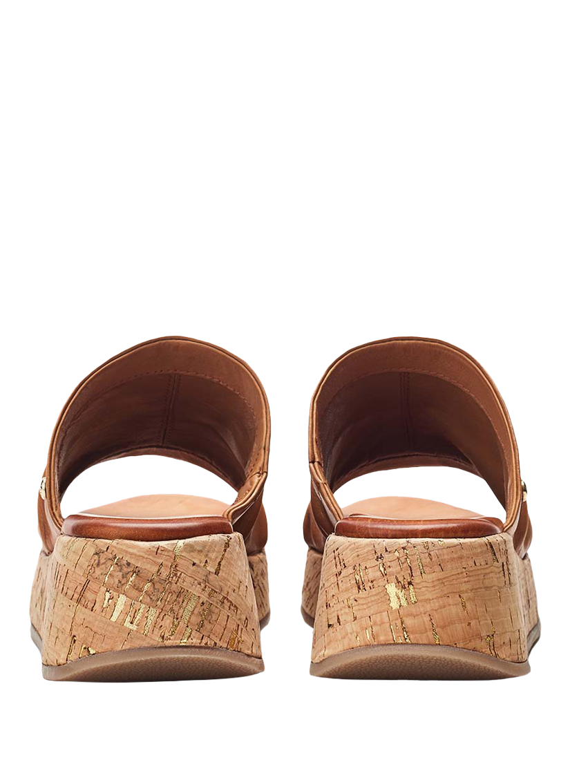 Product image 3 of 4, which shows Moda in Pelle Kalimeres Leather Mule Sandals, Tan, 3