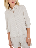 A-VIEW Martha Stripe Shirt, Sand/Black
