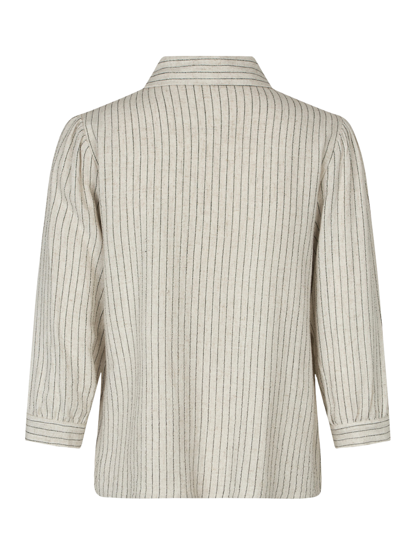 Product image 6 of 6, which shows A-VIEW Martha Stripe Shirt, Sand/Black, 8