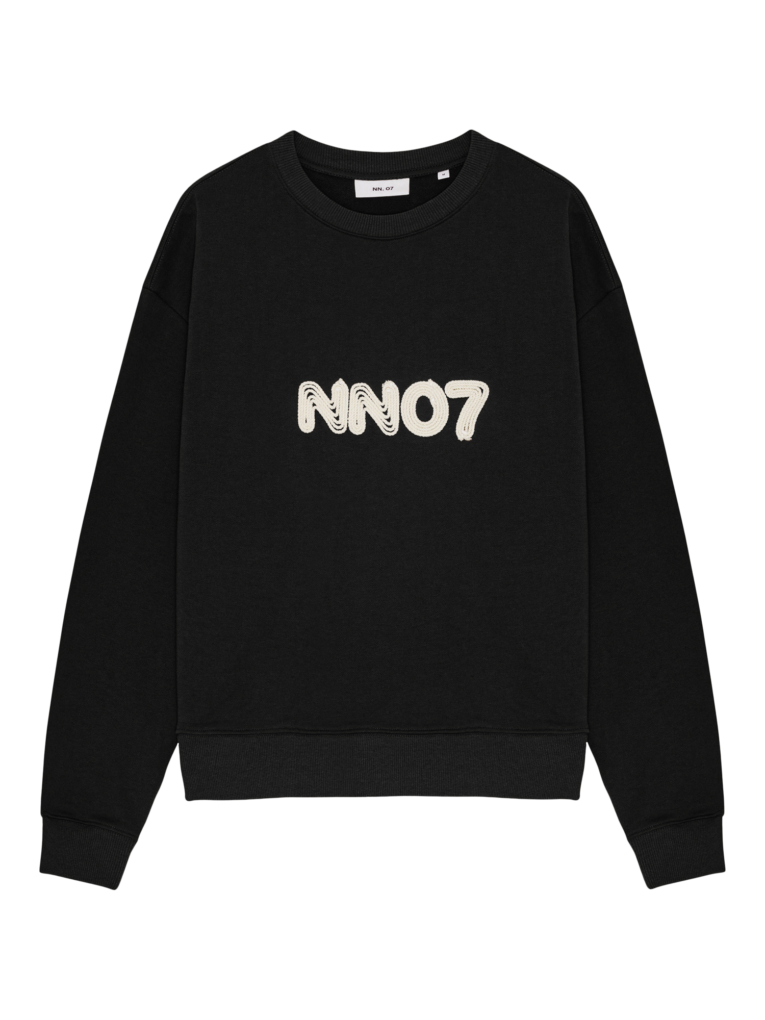 Product image 1 of 2, which shows NN.07 Crew Neck T-Shirt, Black, S
