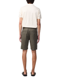NN.07 Crown Straight-Fit Linen Chino Shorts, Croc Green