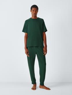John Lewis Jersey Short Sleeve Pyjama Set, Green Mint, Green Mint