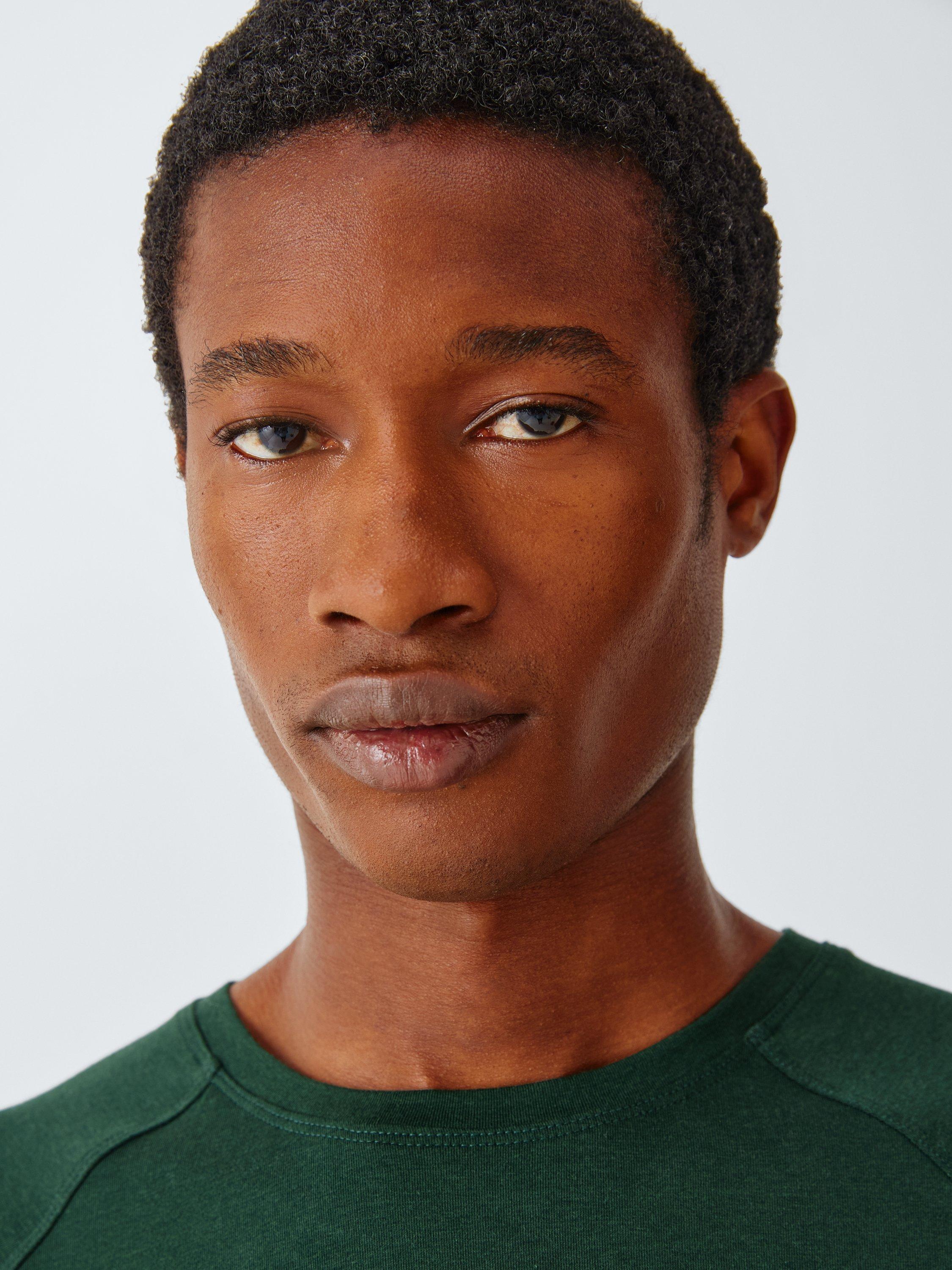 Product image 5 of 6, which shows John Lewis Jersey Short Sleeve Pyjama Set, Green Mint, S