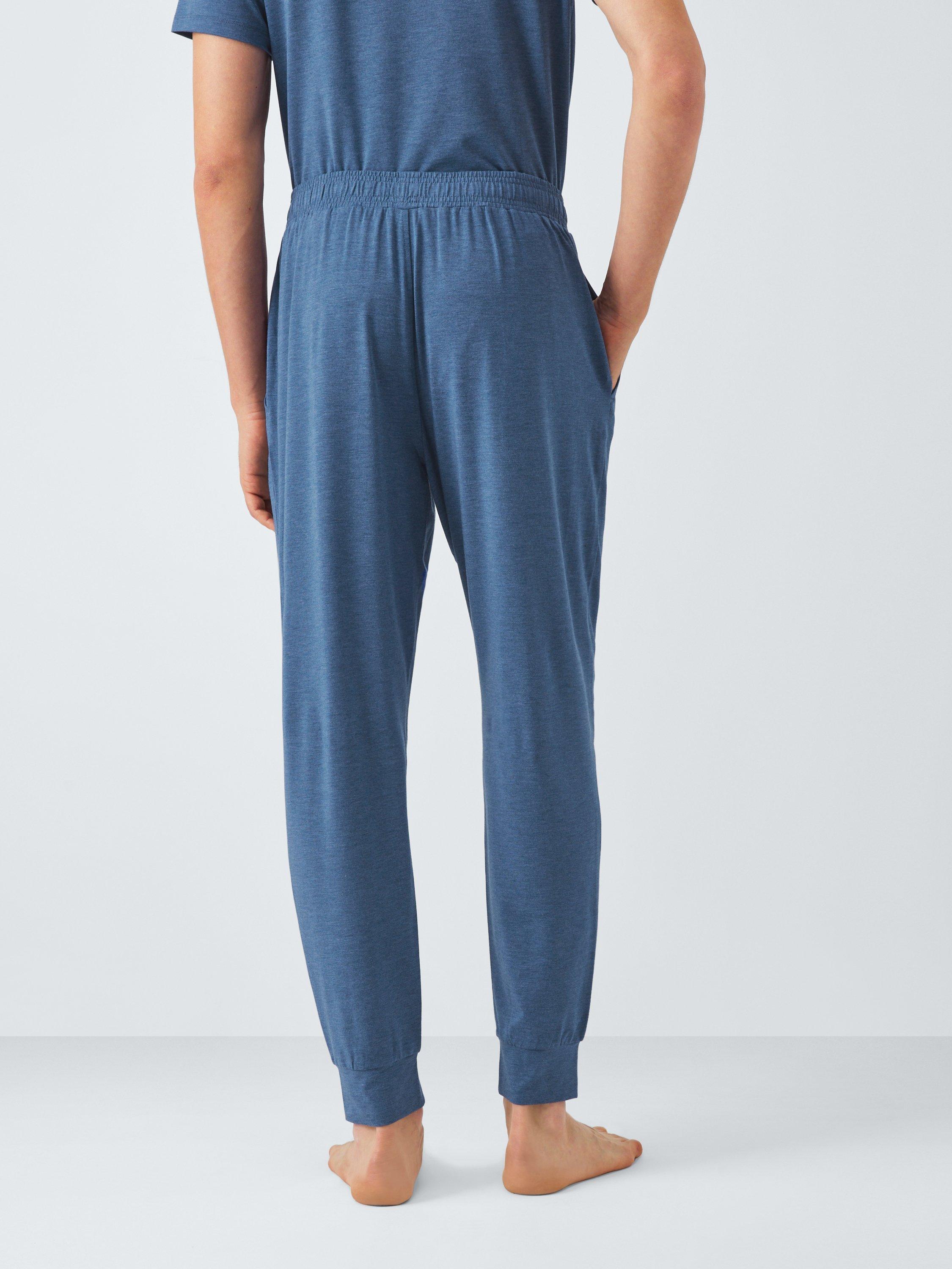 Product image 2 of 5, which shows John Lewis Ultra Soft Modal Lounge Joggers, Blue Navy, S