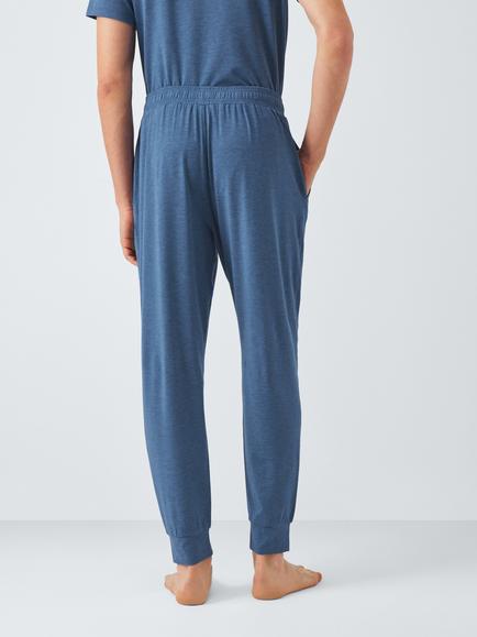 John Lewis Ultra Soft Modal Lounge Joggers - view 2, Blue