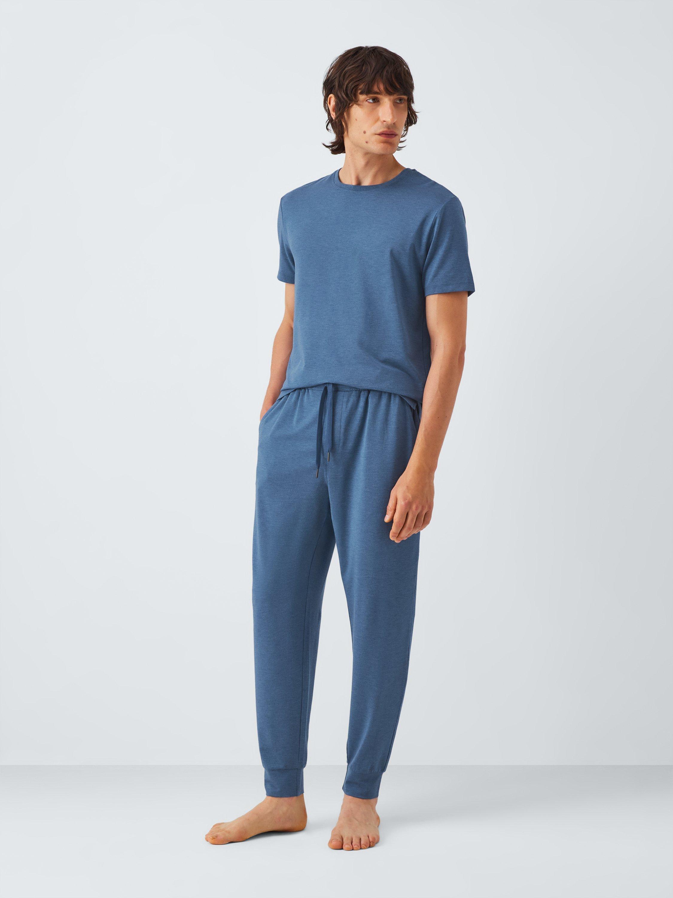 Product image 3 of 5, which shows John Lewis Ultra Soft Modal Lounge Joggers, Blue Navy, S