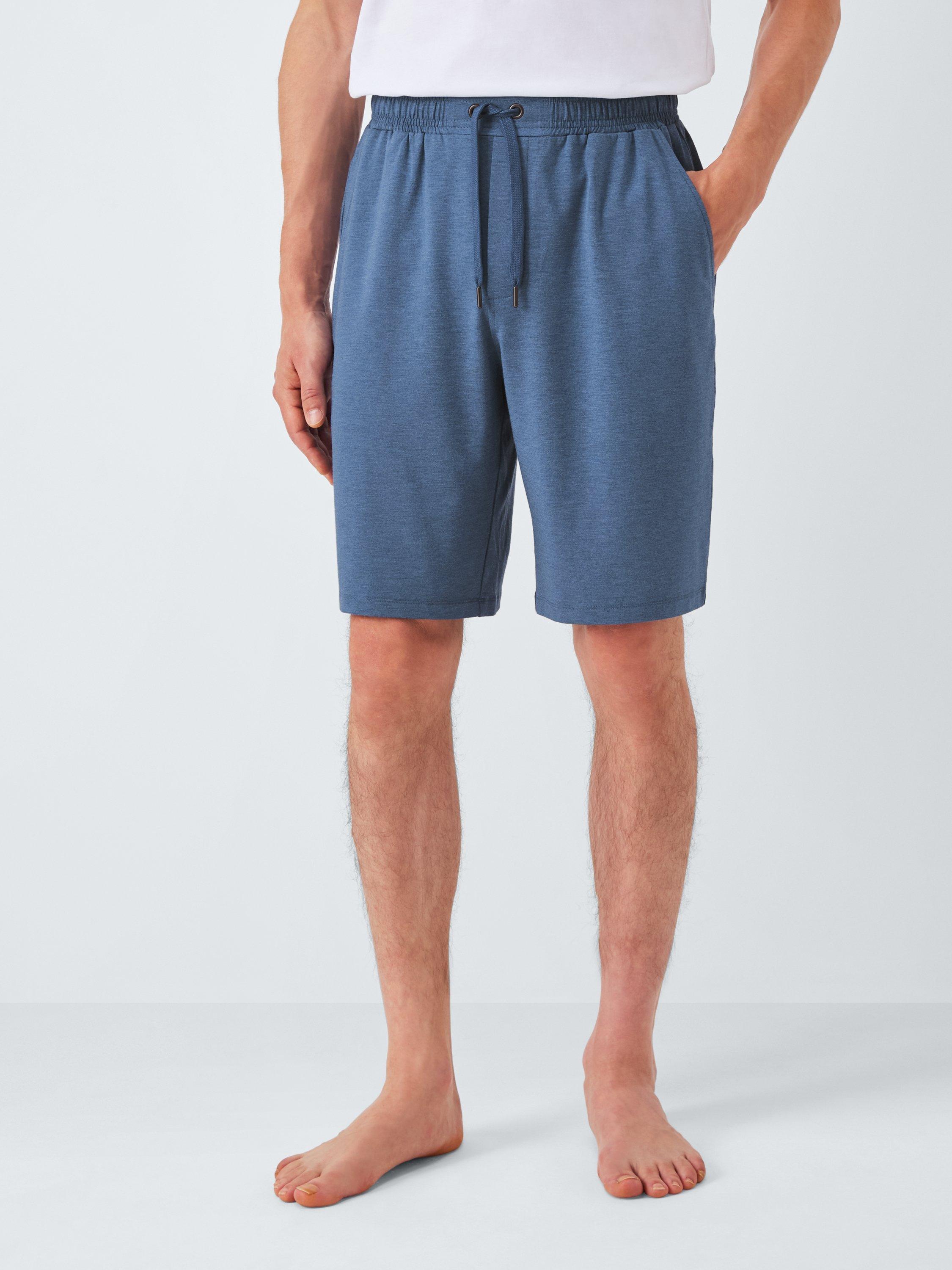 Product image 1 of 5, which shows John Lewis Modal Pyjama Shorts, Blue Navy, S